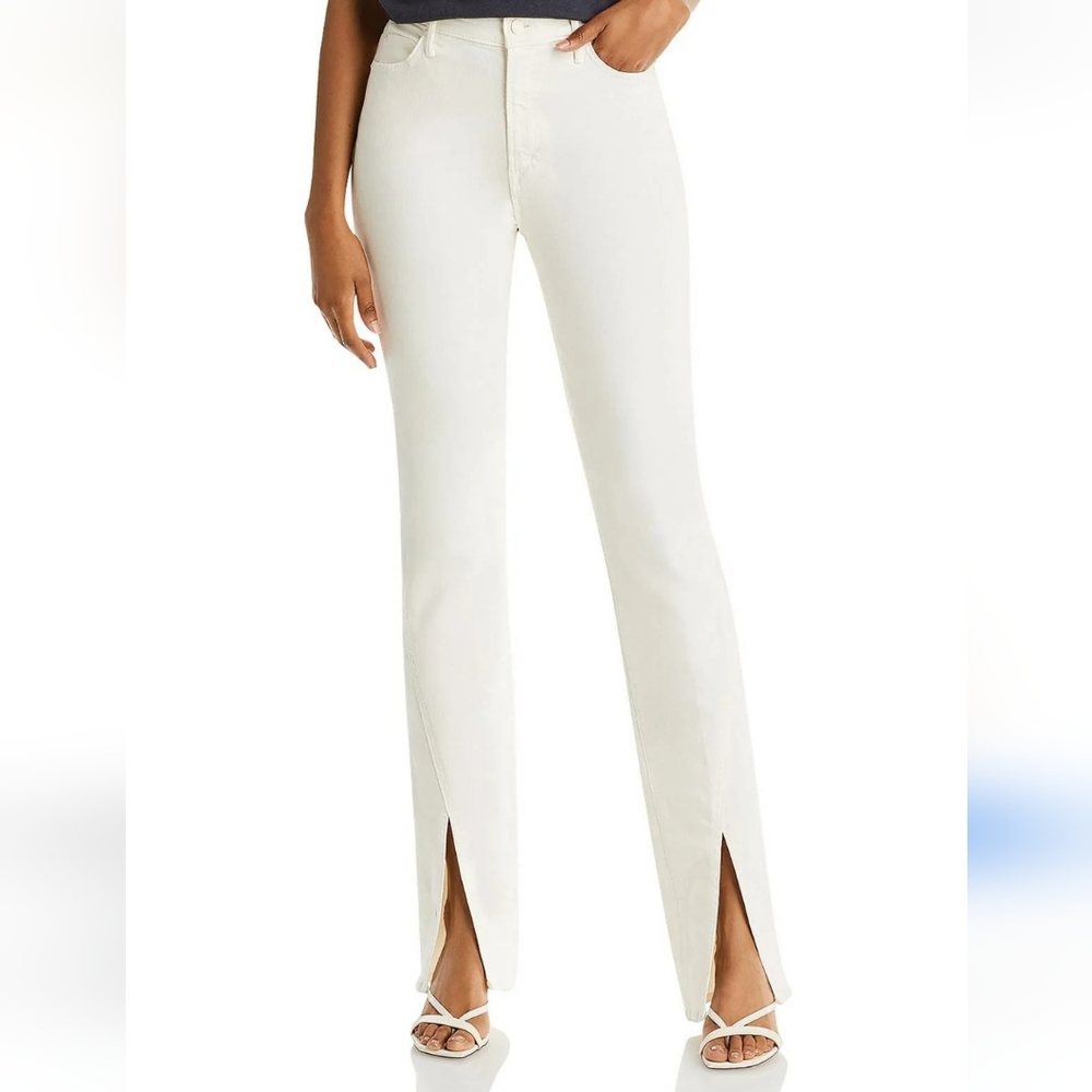 Mother denim: the RASCAL SPLIT HEEL ANTIQUE WHITE JEANS 26 ]